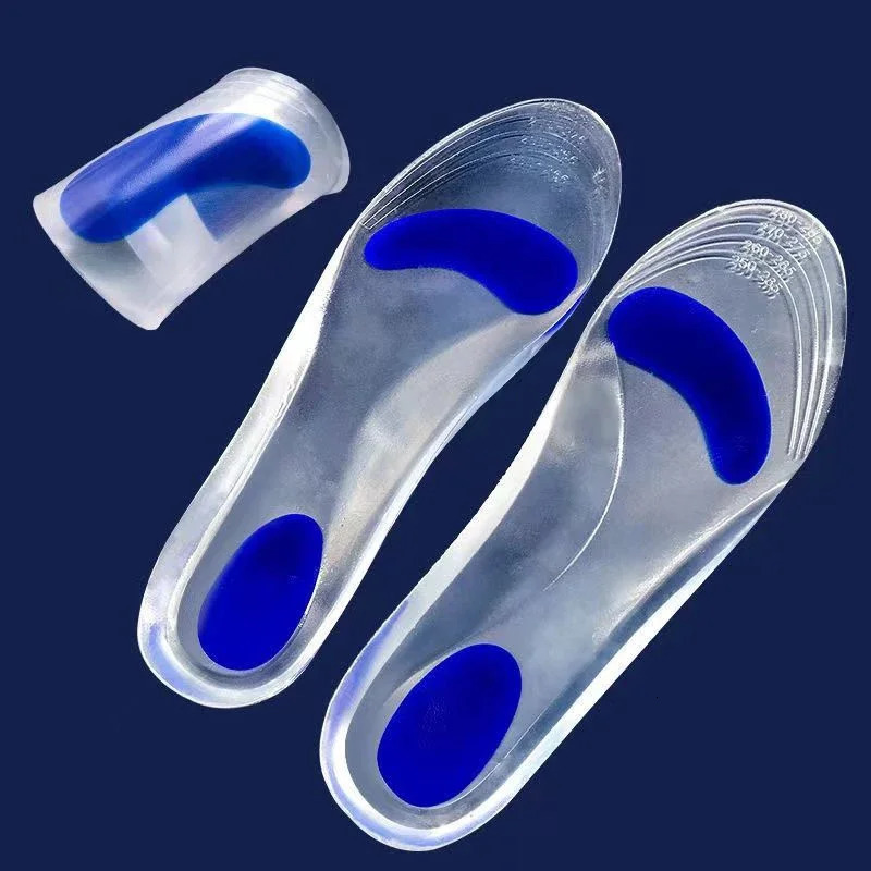 Silicon Orthopedic Insoles Gel Medical for Shoes Men Women Flat Foot Arch Support Plantar Fasciitis Relief Shoe Pad 251121