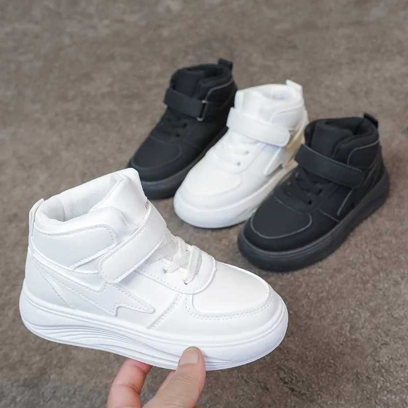 Childrens Sneakers Autumn Winter Boys Sport Girls Warm Cotton Lined Casual White Student Shoes Teen Running Flats J251121 XJ260303