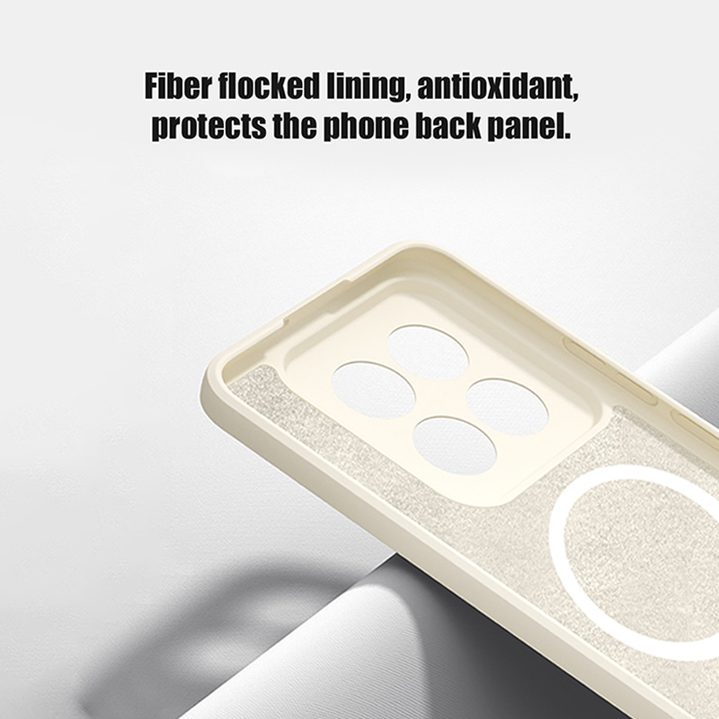 Magnetic Liquid Silicone For Magsafe Phone Case For Xiaomi Mi 14 13T 13 12 12T Ultra For POCO X6 X3 F5 Pro F3 X4 GT M5 M4 Cover