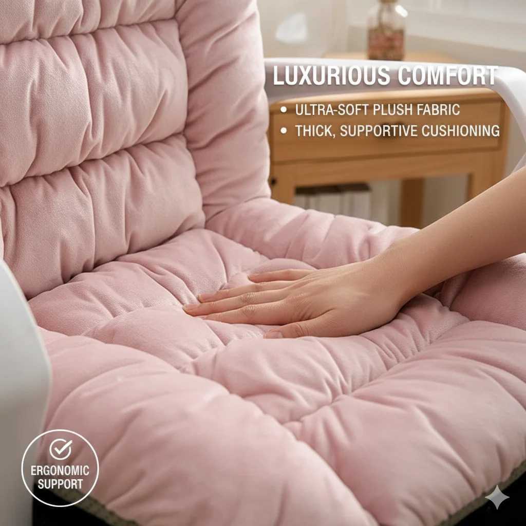 Heated Office Seat Cushion With Backrest Washable Chair Pad With Remote Control Timer For Desk Student Or Home Chair Winter Warm C251121