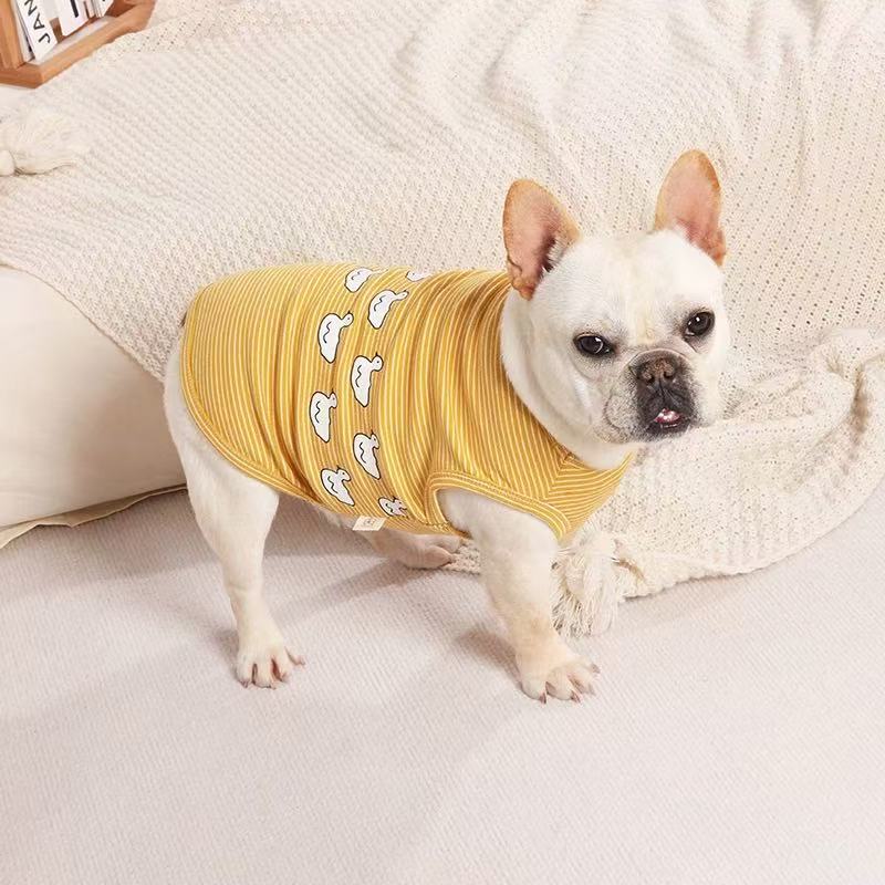 T0043Pet Panda Teddy Dog Clothes Spring and Summer Skirt Imitation Denim Dress