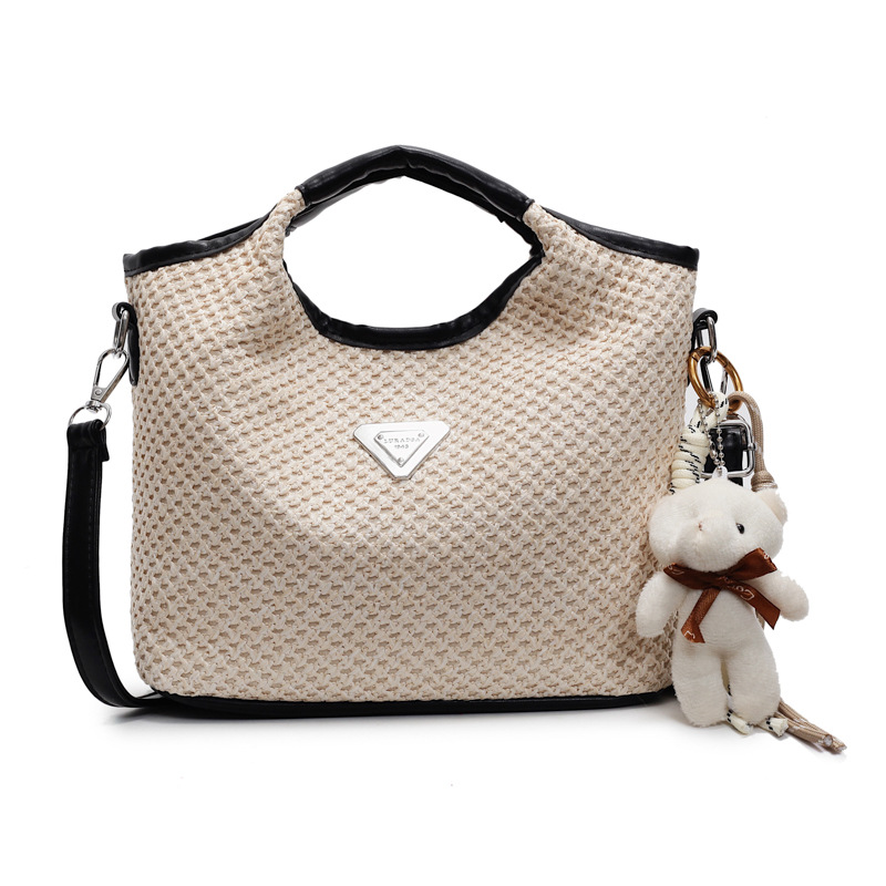 free shipping designer shoulder bags Spring New Fashionable Knitting black vintage casual flap pocket for woman