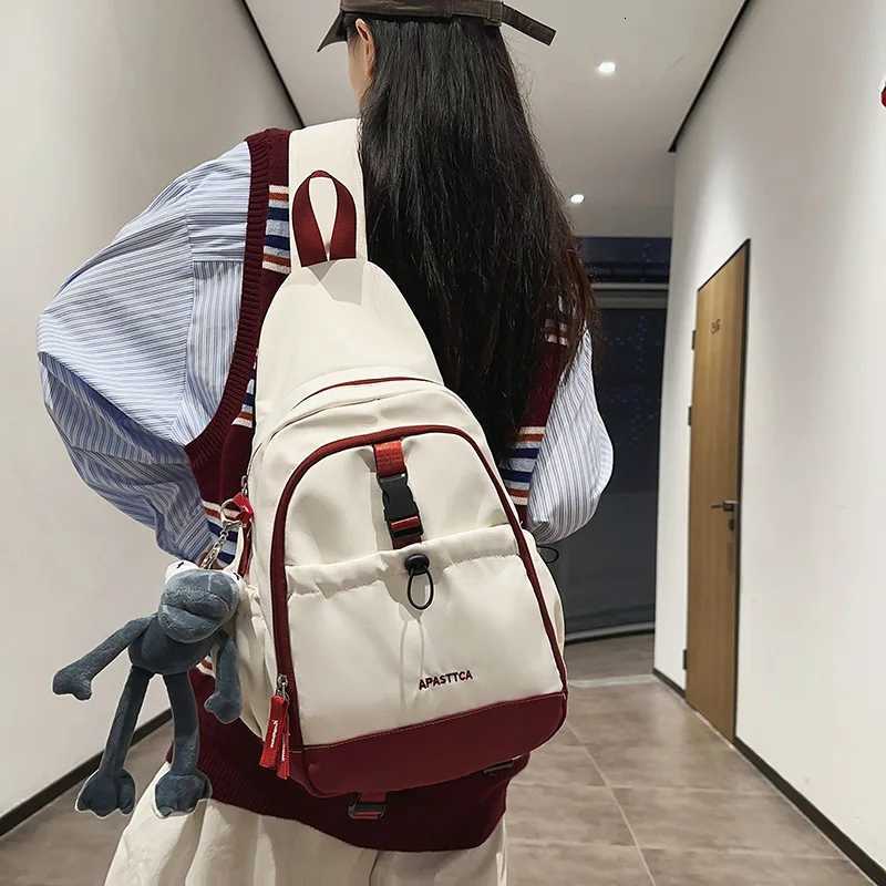 Fashion Tactical Mtifuncti Motorcycle Sport Sling Bag Techwear Style Waterproof Single Shoder Backpack Casual Travel Crossbody Bag Y251121