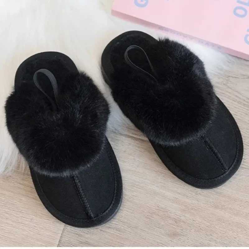 Winter New Comfortable Flat Top Velvet Womens Boots with Fashionable Childrens Slippers and Elegant Casual Womens ShoesW251121