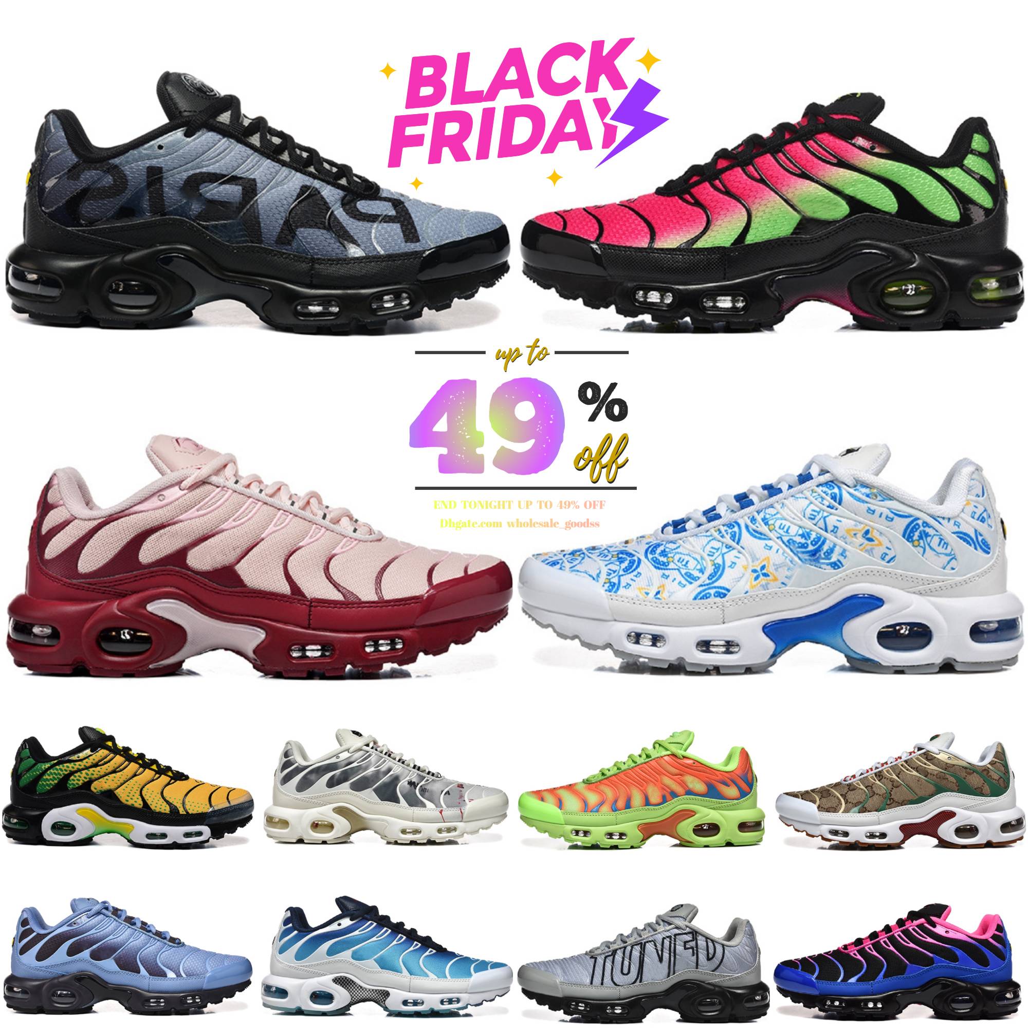 tn tnss chaussure tn3 homme 1 Naples Running Shoes Mens Women Triple Black White Sky Blue Gradient Breathable Men designer Trainers outdoor Sports Sneakers runners