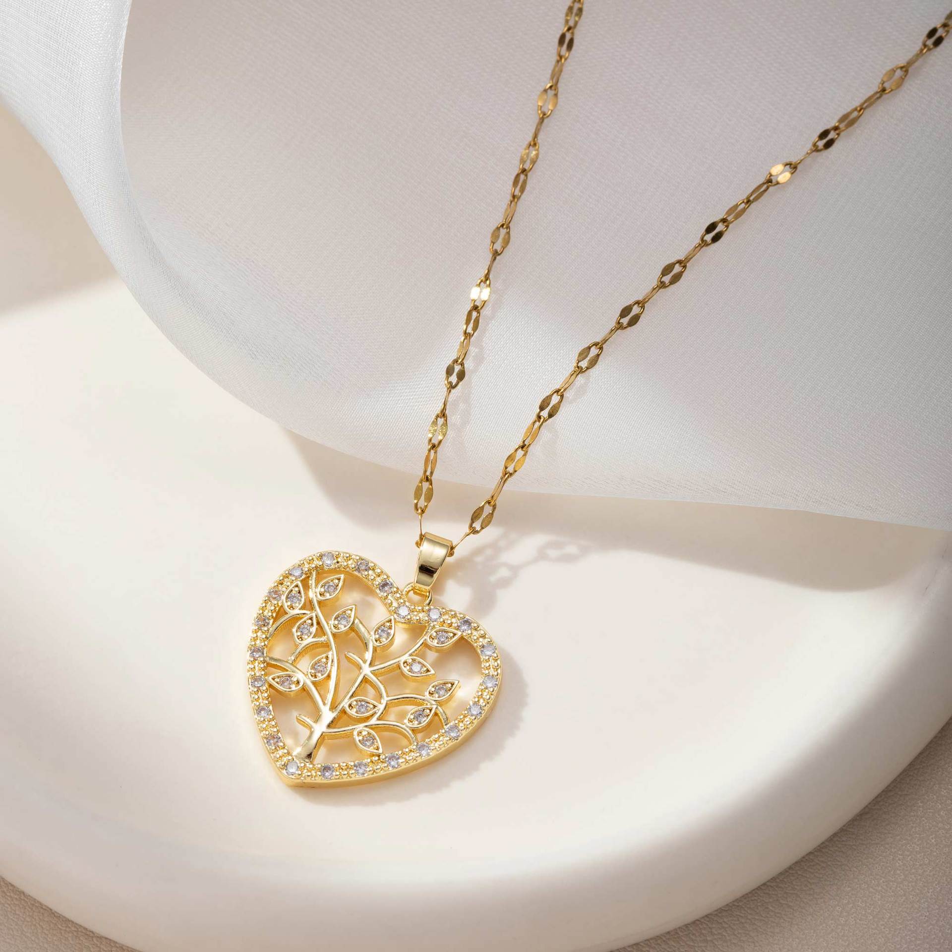 Tree of Life Fashionable Unique and Trendy moissanite chain designer necklace designer necklace for woman diamond chain luxury jewelry women mens neck - view 7