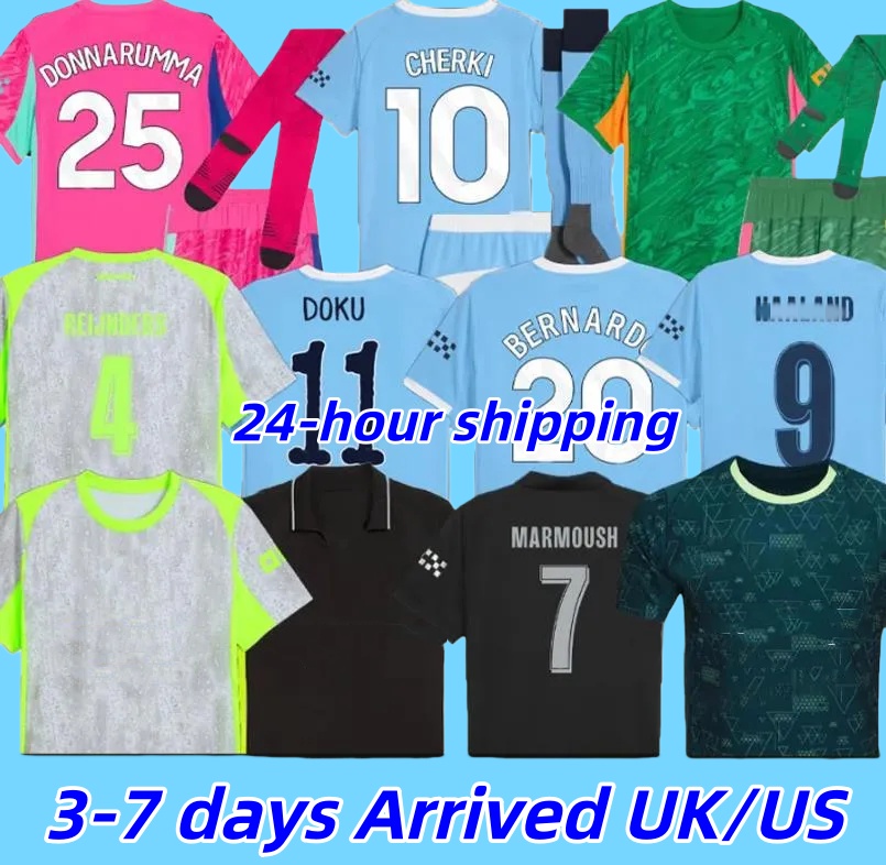 MARMOUSH HAALAND CHERKI 25 26 SOCCER JERSEYS REIJNDERS FODEN SAVINHO MAN 25 26 RODRIGO GVARDIOL AIT-NOURI CITY Super jersey football kit shirts men kids fans player
