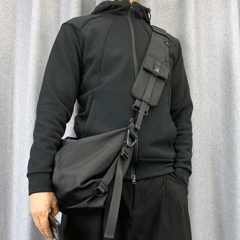 Fashion Tactical Functi Crossbody Bags Men High Street Techwear Style Ch Bags Cbinable Shoder Strap bolsos para hbre Y251121
