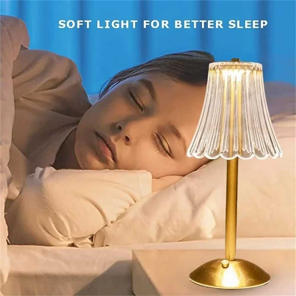 LED desk lamp - Three-color touch-adjustable night light - Rechargeable wireless beam-shaped bedroom bedside reading lamp C251121
