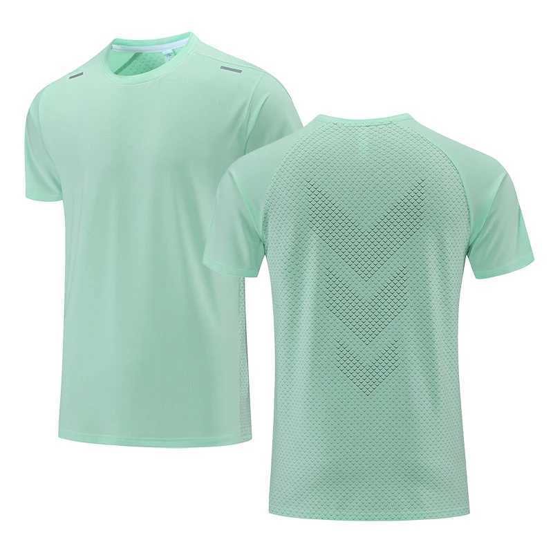 Quick Drying Mens Running T-shirt Sports T Shirt Gym Training Ts Breathable Jogging Casual Sportswear Unisex Tops New X2506071