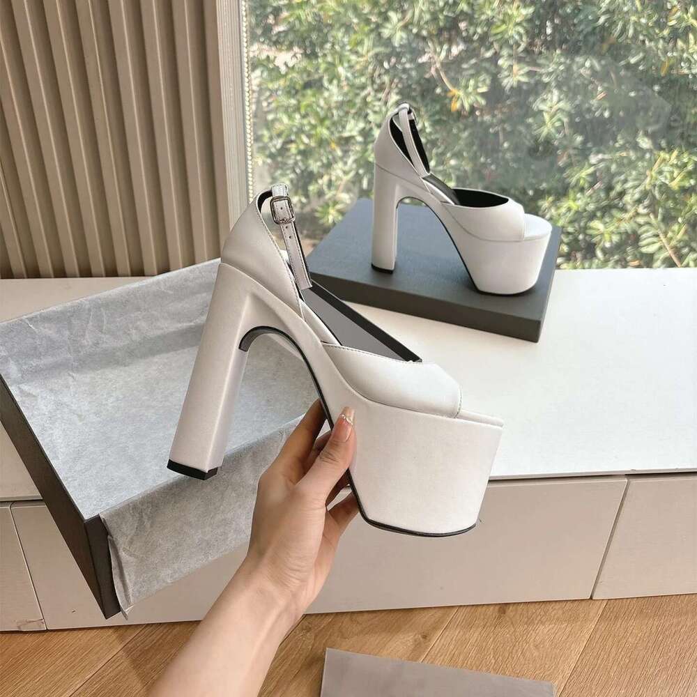 Women Size34-42 Genuine Leather Crystal Sandals Super High Heels Flat Platform Pumps Designer Shoes atillas De Mujer