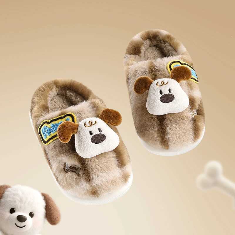 Cheerful Mario Winter cotton slippers for children Cartoon cute indoor slippers for boys and girlsW251121