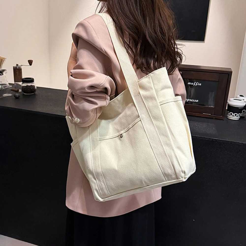 Bambi Tote Bag Large Canvas Handbag Work Commuter Carrying Bag College Style Student Outfit Book Shoulder Bag Shopping BagT251121