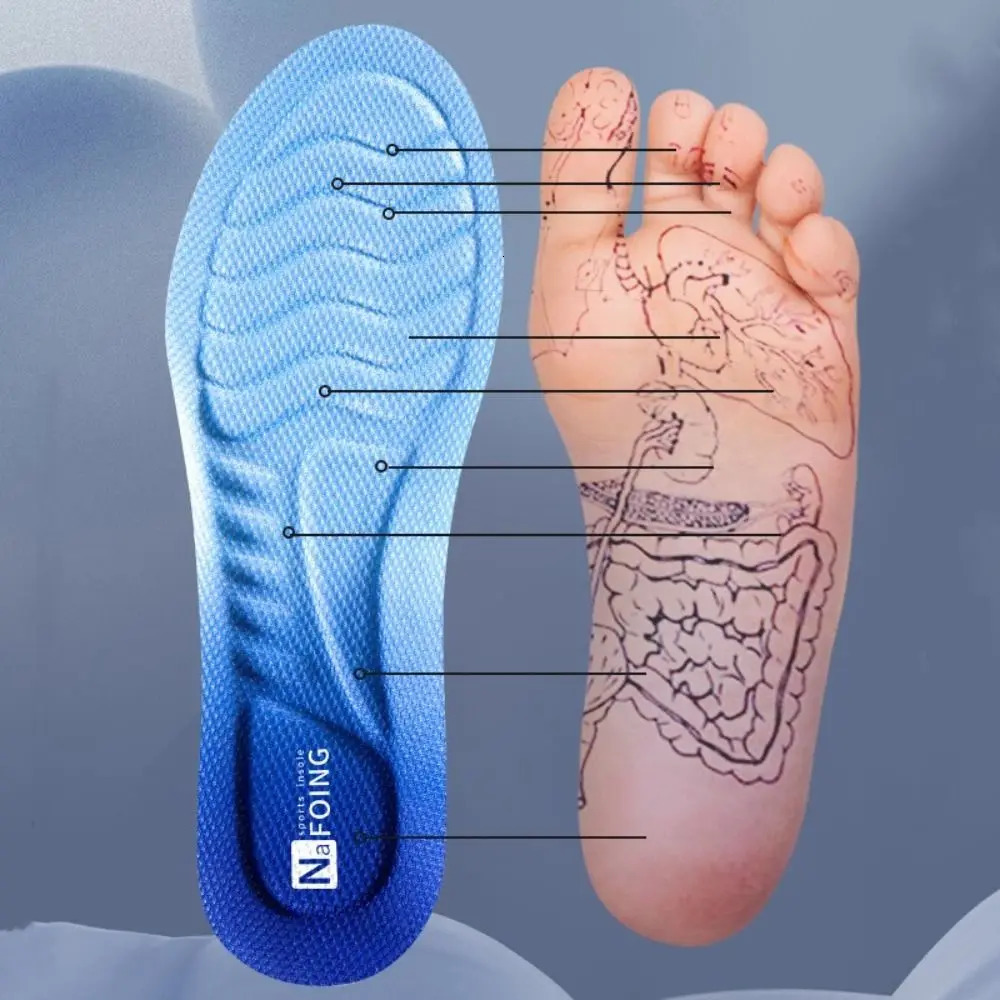 4D Cloud Technology Insoles Hiking Trainer Inner Soles Inserts Breathable Work 251121
