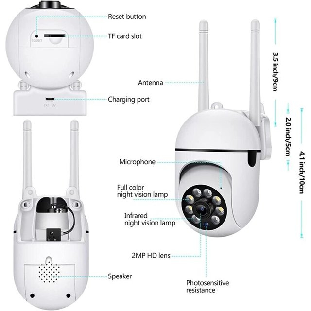 Yi Lot Wireless 5G WiFi Security Camera System Smart Outdoor Night Vision 1080P