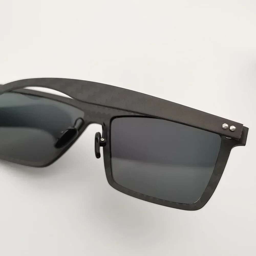 Matt UV400 Polarized Outdoor Bright Real Carbon Fiber Shade Sunglasses for Driving Sports Gafas De Sol