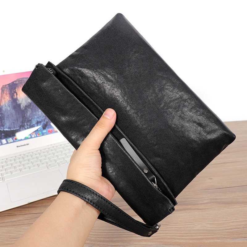 Fashion Natural Genuine Leather Men Messenger Bag Shoder Bag Men Cluth bag Meybag Purse Cowhide Leather M Crossbody Bag Fold Flap Y251121