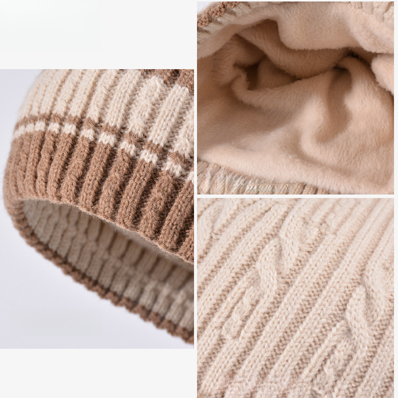 Children's Hat Designer Gloves and Scarf Set Winter Fleece Ear Protection Knitted Beanie Baby Outdoor Warm Pullover Hat free shipping