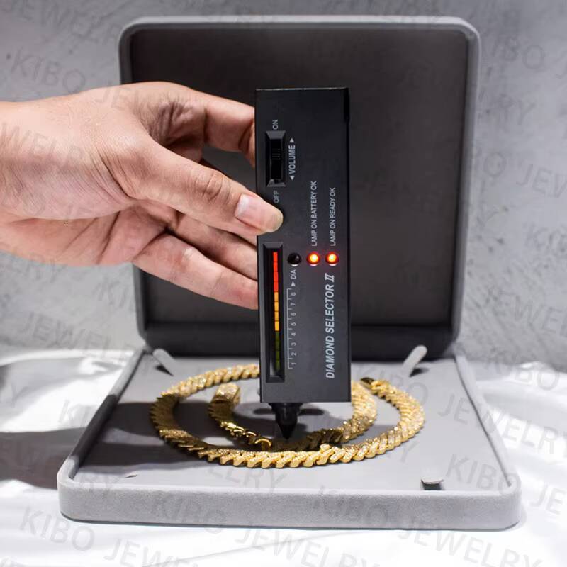 Iced Out Hip Hop Rapper Necklace Jewelry VVS 10K Solid Gold 12mm Black LAB Grown Diamond Cuban Link Chains