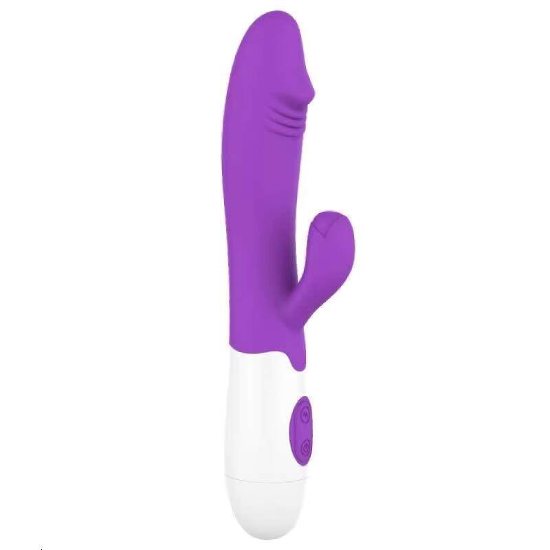 Female G-Spot Mini Adult Massage Equipment Double Shock AV Stick Vibrator with 10 Speed Frequencies Fun Sex Products