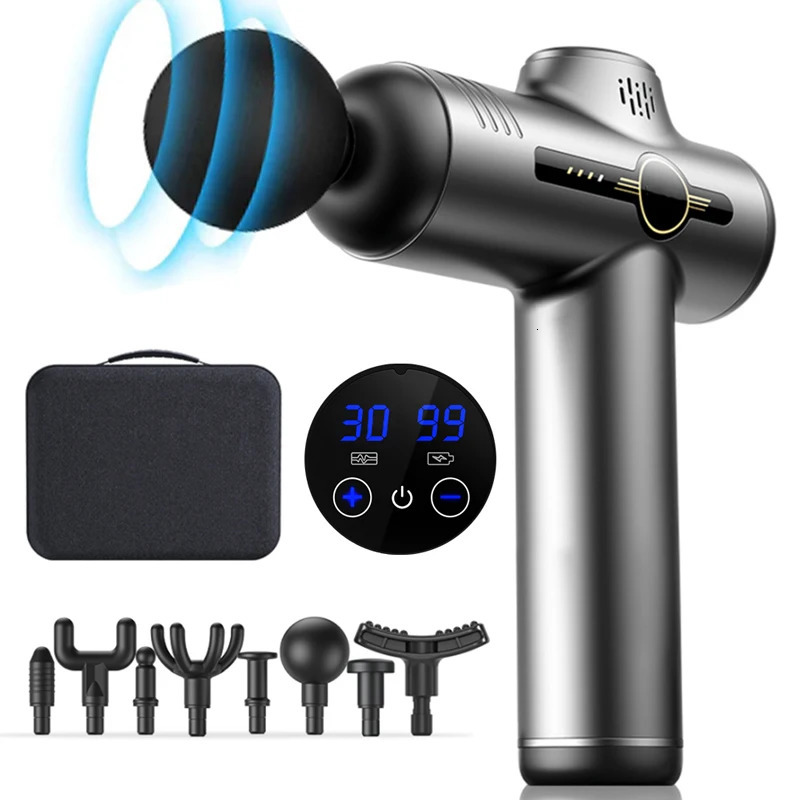 Mini Massage Gun Electric Shock Muscle Relaxation Vibration Fitness Massager For Body Neck Back Ladies Home Travel Fascia Gun 250414
