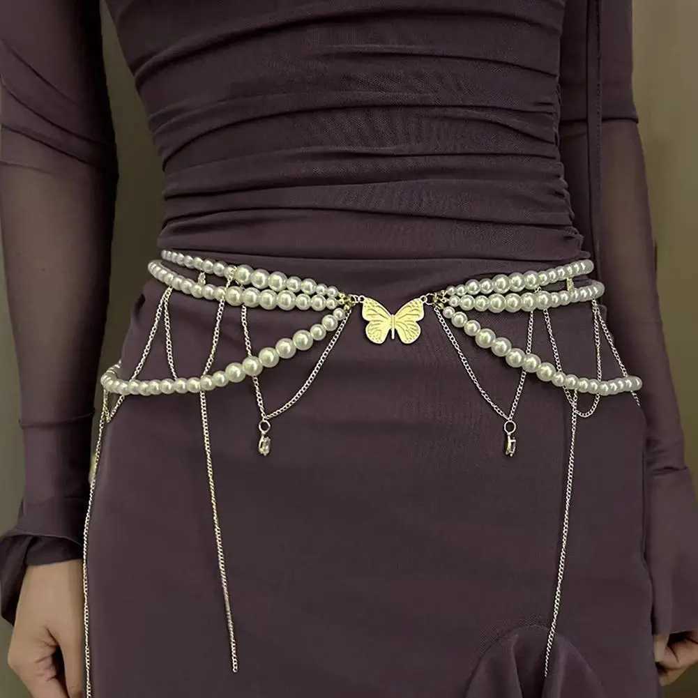 Fashion Vintage Belt Multi-layer Pearl Waist Chain For Women Luxury Jewelry Gift Y2k Cosplay Body Belt Party Accessories I6x1 Y250515