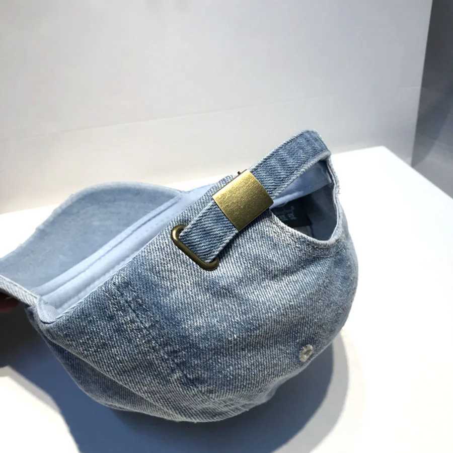 New Unisex Letter Embroidery Washed Cowboy Baseball Caps Spring and Autumn Outdoor Adjustable Casual Hats Sunscreen HatT251121