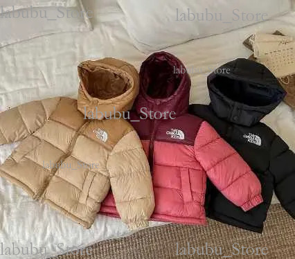 2025 S Children Coat NF Designer Winter Jacket Boys Girls Outdoor Down Hooded Warm Parka Black Puffer Jackets Letter Print Clothing Outwear Windbreaker H251011