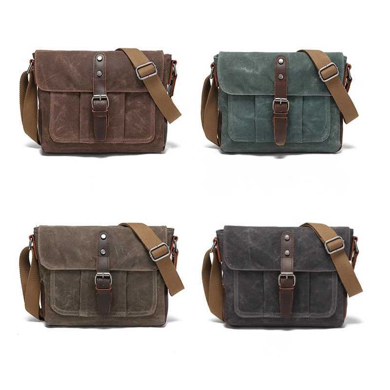 Fashion New vintage canvas shoder bag Casual mens and wens crossbody bag Handheld camera bag Postman bag for out-of-he travel Y251121