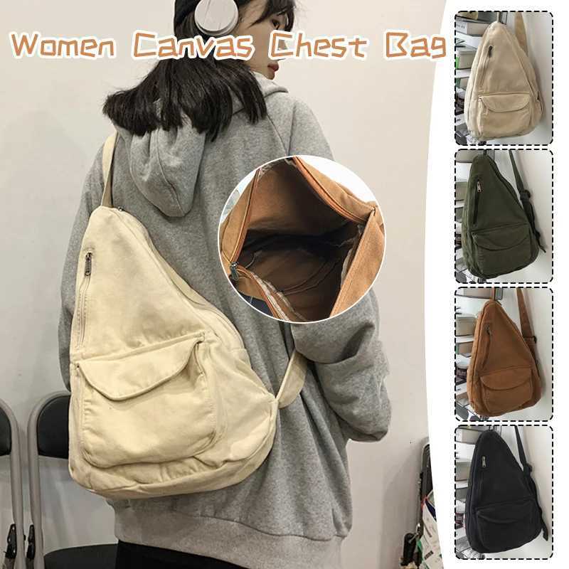 Fashion Unisex Canvas Ch Bag Outdoor Travel Cross Body Shoder Sling Backpack Bags Messenger Bag Crossbody Bag Miti Pocket Y251121