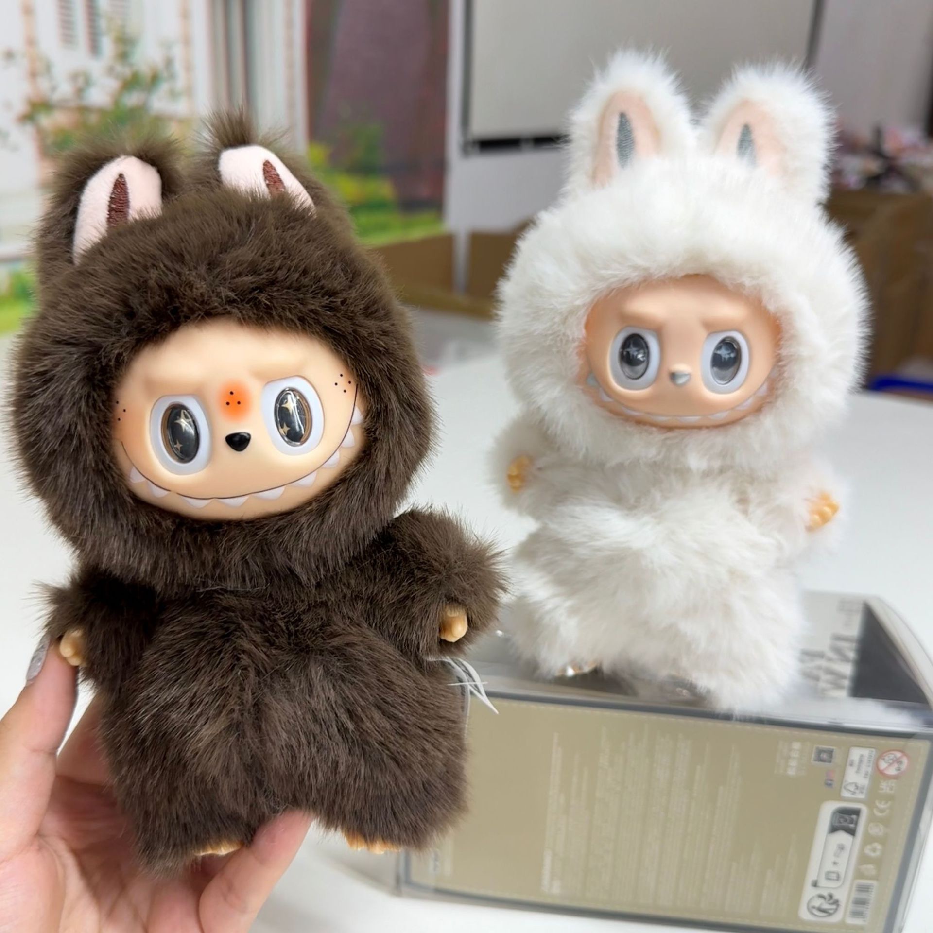 Zimomo Chief Angel Labubus In Clouds Large Vinyl Face Doll Big Baby ChildrenS Toy Festival Birthday Gift 20cm