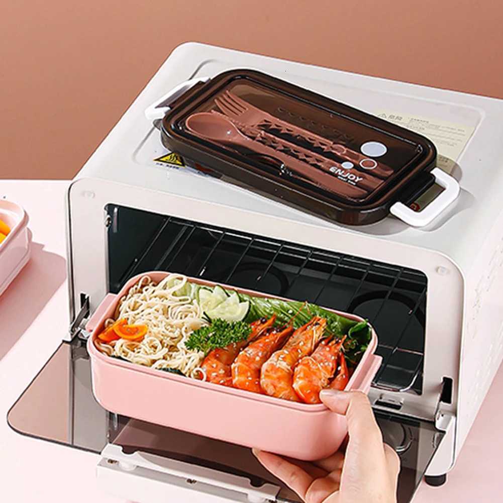 304 Stainless Steel Lunch Box Bento Lunch Box Thermo Food Storage Box Food-Safe Bento Lunch Boxes For School Kids Office WorkerM251121