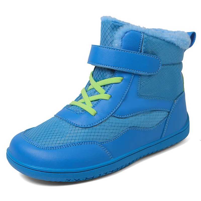 Kids Wide Toe Barefoot Snow Boots Boys/Girls Winter Minimalist Sneakers Girls Boys Warm Boot Toddler Little Big KidsW251121
