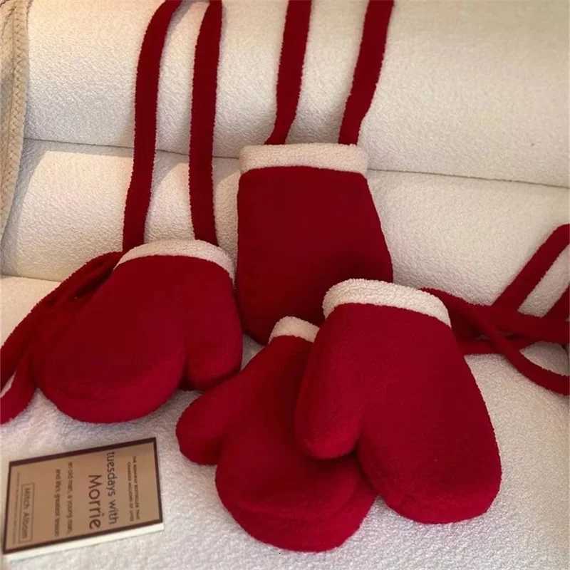 Christmas Gloves Shoder Large Capacity Bag Plush Winter Crossbody Bag Wen Red Small Phe Purse Y251121