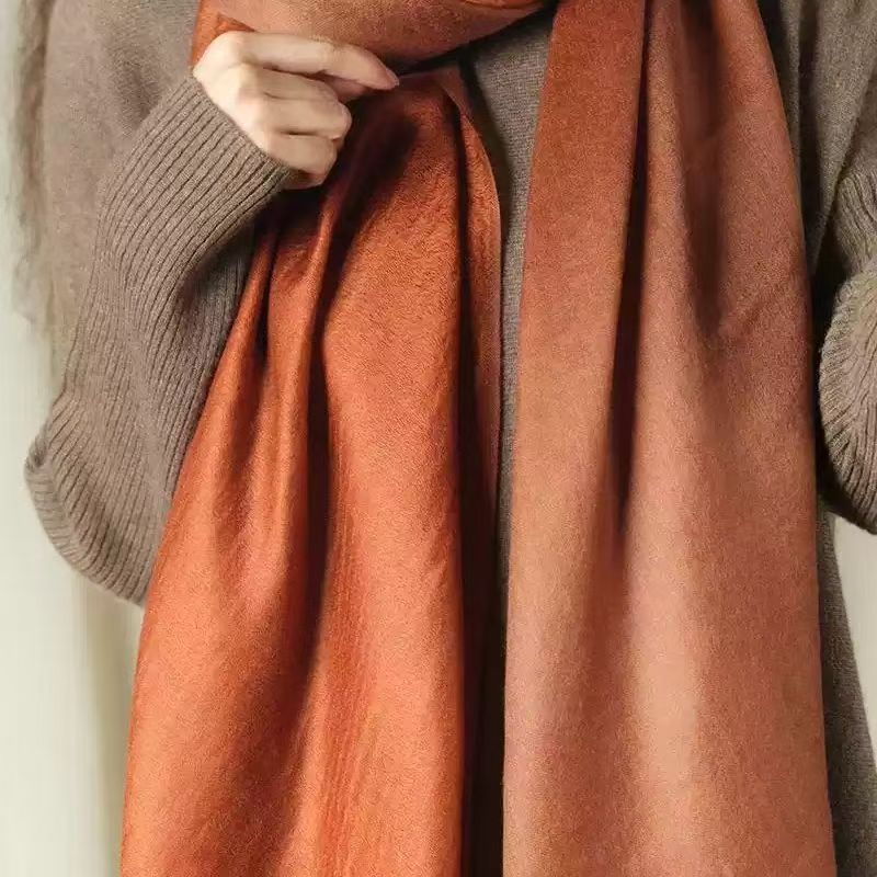 T521 scarf for women, new style cashmere double-sided thin style in spring and summer, Korean style, high-end scarf shawl
