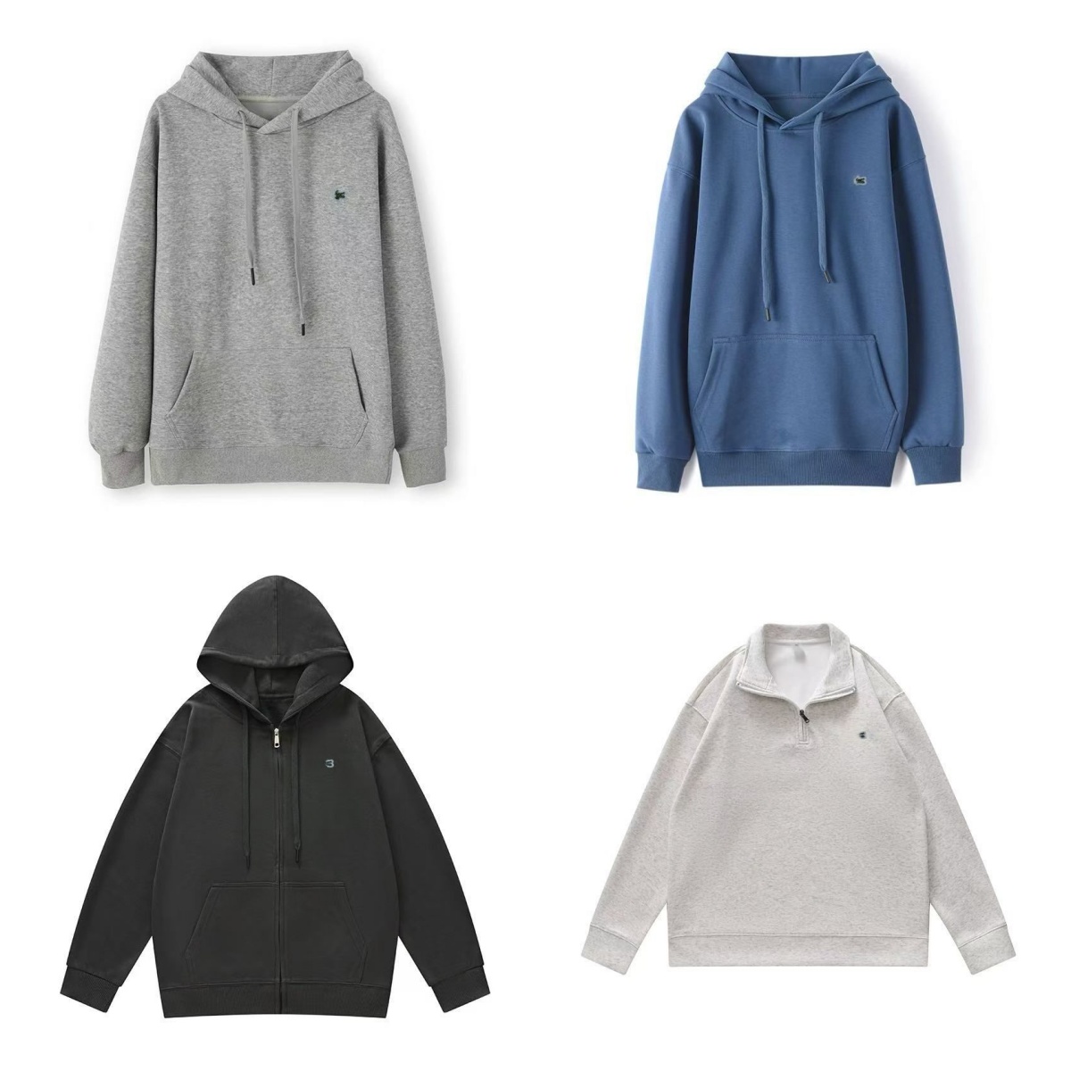 men quarter zip designer knit sportswear mens pullover uomo half zipper luxury casual small Crocodile jumper autumn wool women hoodie chandail cardigan pull