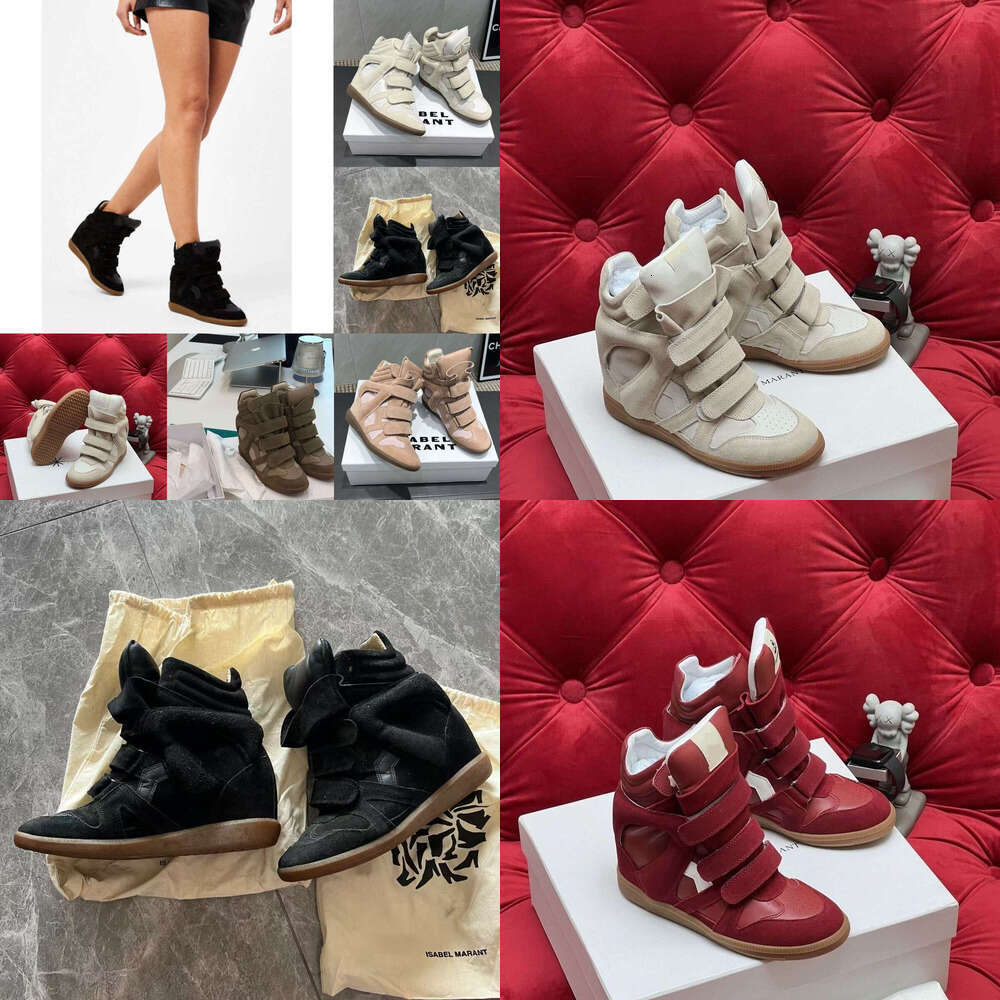 11 Luxury Designer Women Round Toe Sneakers Height Increasing Flat Wedge High-Top Casual Black Sports boots Fashion wedge High Heel Ankle Boots womens casual shoes