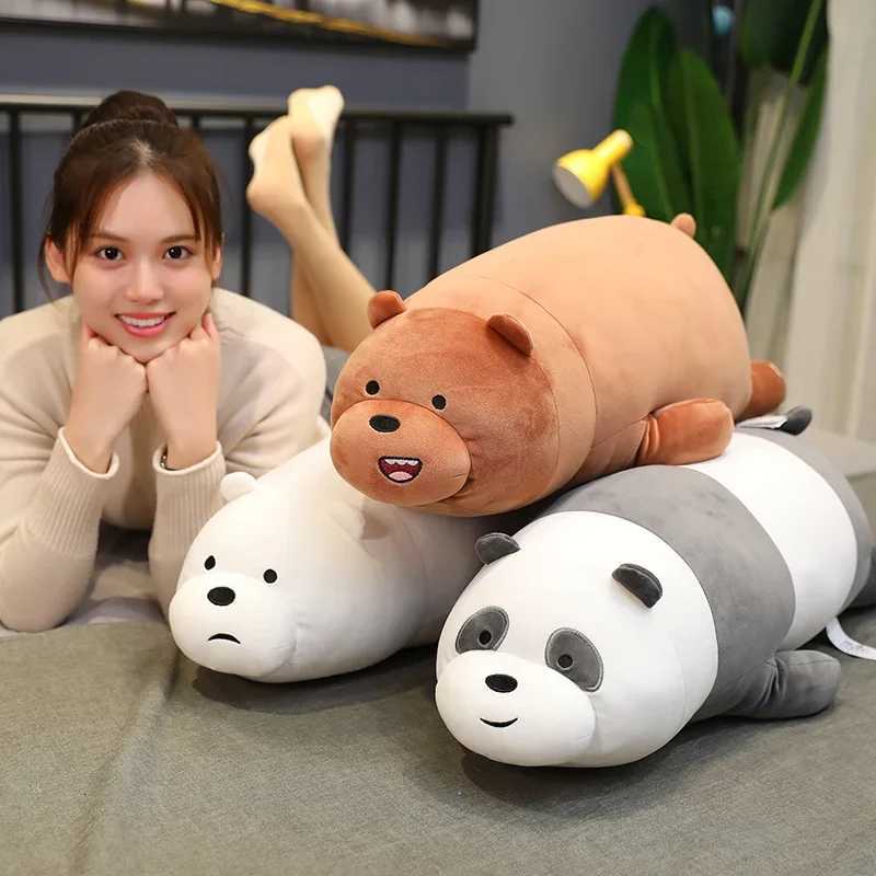 Very We Bare Bears Cushion Lovely Stuffed Animal Grizzly Cuddly Panda Ice Bear Plushies Throw Sofa Bed Room Decor Gifts C251121