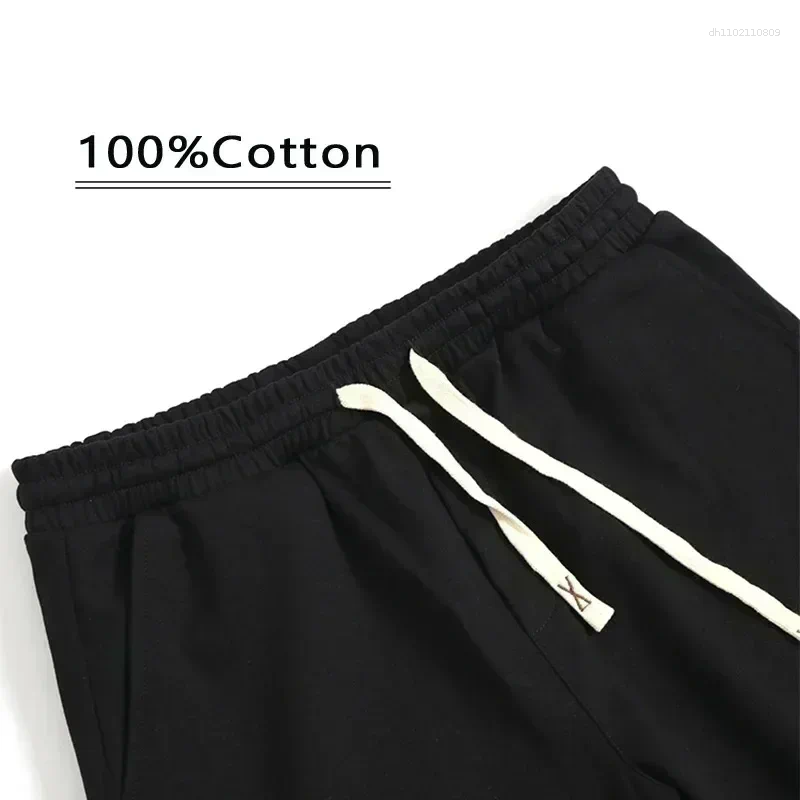Men's Shorts American Style Retro For Both Men And Women Loose Casual Pure Cotton Trendy Summer Cropped Pants