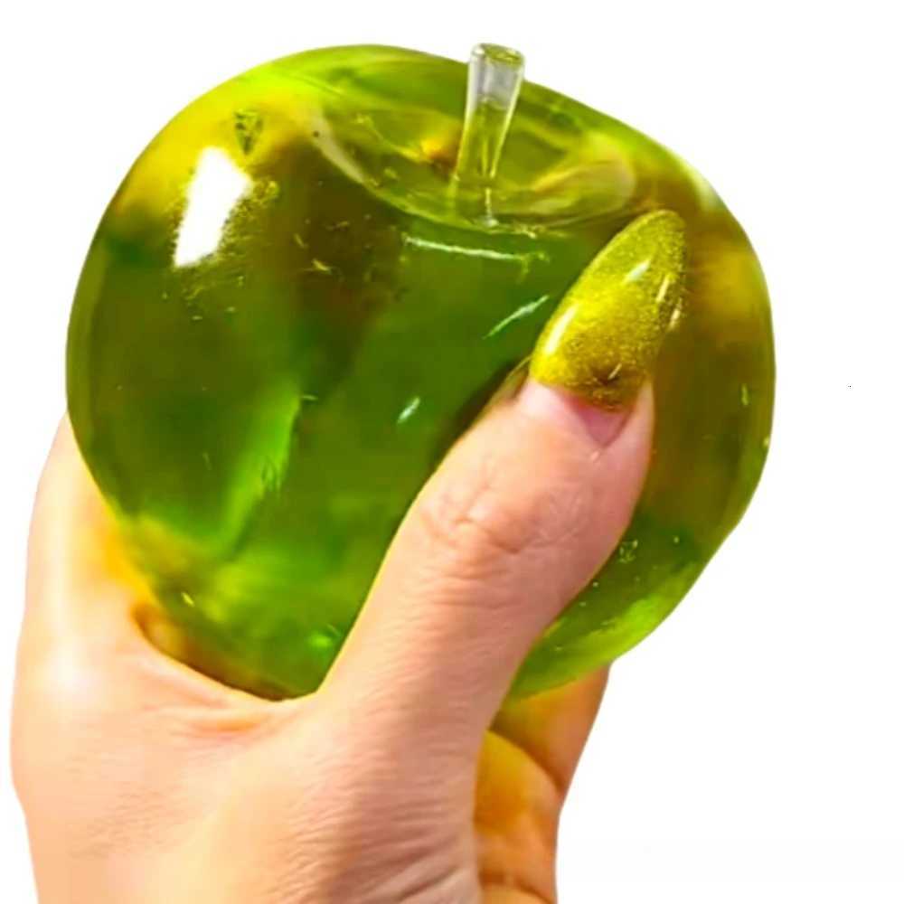 Squishy Green Apple Stress Ball Soft Fidget Sensory Toy for ADHD Autism Slow Rebound Squeeze Toy for Adults Kids Christmas Gift X251121