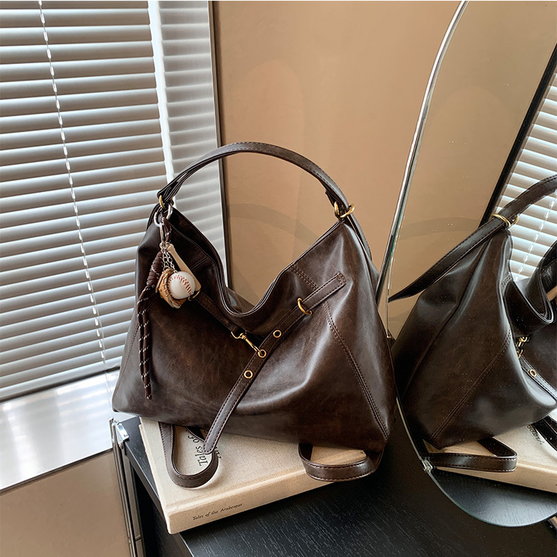 High-end retro large-capacity backpack bag women's autumn and winter new multi-purpose shoulder crossbody bag tote bag