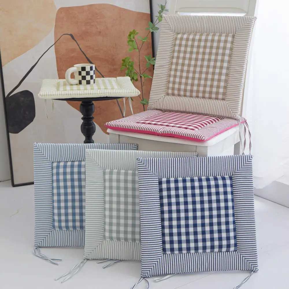 1pcs Creative Geometric Grid Chair Cushion Practical Home Office Sofa Butt Cushions Soft Elastic Seat Cushions C251121
