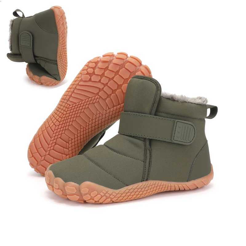 Kids Snow Boots Comfortable Childrens Boots Outdoor Waterproof Anti-slip Boys Warm Plush Boots Girls Soft Fur Winter Warm BootsW251121