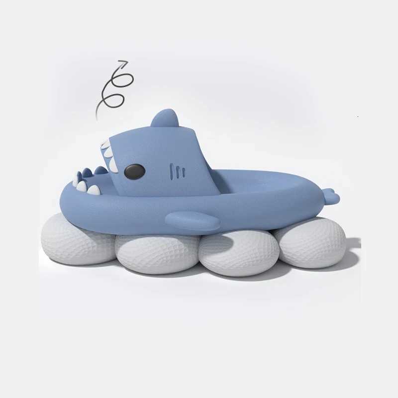 ChildrenSlippers Soft Sole Cartoon Shark Slipper Women Man Indoor Outdoor EVA Non-slip Slippers for Childrens Shoes SandalsW251121