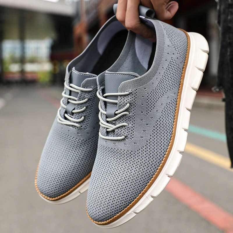 designer sneakers Men Breathable Mesh Sneakers High Quality Grey Fashion Gym Casual Lightweight Walking Shoes Couple Plus Size Footwear 2024 New