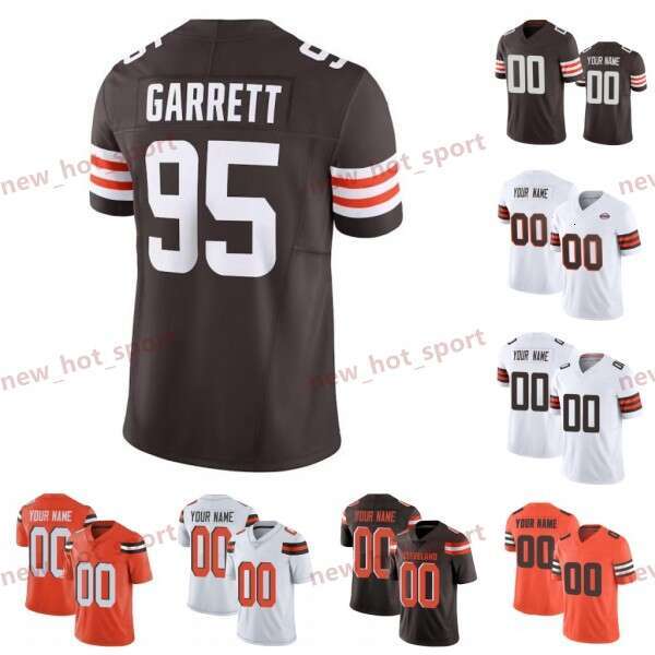Myles Garrett Custom Football Jersey Nick Chubb David Njoku Joel Bitonio Joe Thomas Bernie Kosar Jeremiah Owusu-Koramoah Denzel Ward Clay Matthews Dawand Jones