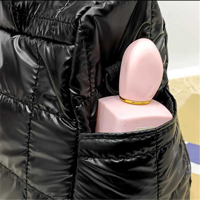 Winter Wen Down Messenger Bag Quilted Space Cott Padded Tote Shoder Bag Fem Large Capacity Fluffy Top-handle Bags 2023 Y251121