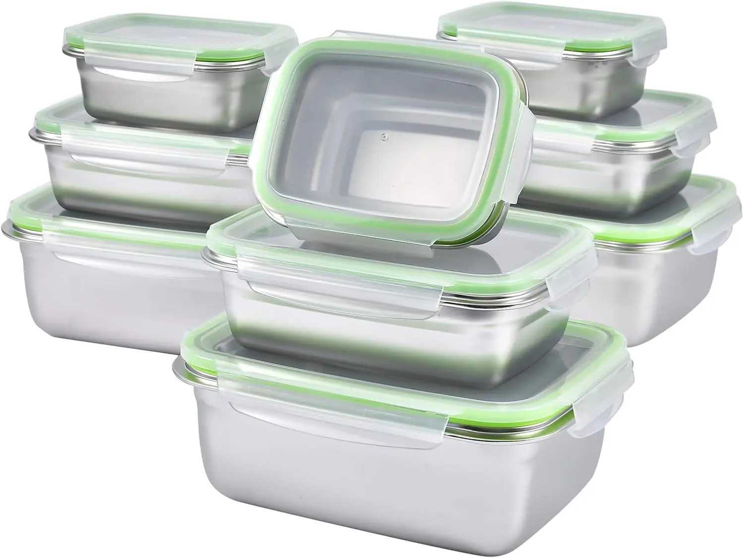 Collapsible Silicone Food Storage Container Leftover Meal box For Kitchen Bento Lunch Boxes Microwave and Freezer SafeM251121