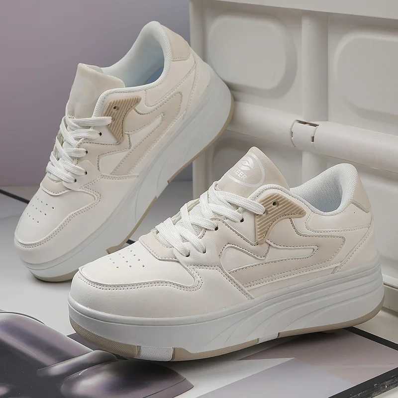 Children Roller Skates Student Detachable Four-wheel Fashion Lace-up Dual-use Board Shoes Outdoor Sliding Ice Skates for KidsW251121