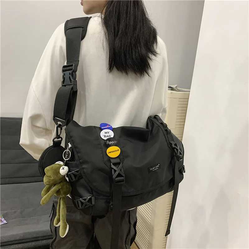 Fashion Tooling crossbody bag mens fi brand student Japanese functial wind backpack fi trend casual wens shoder bag Y251121